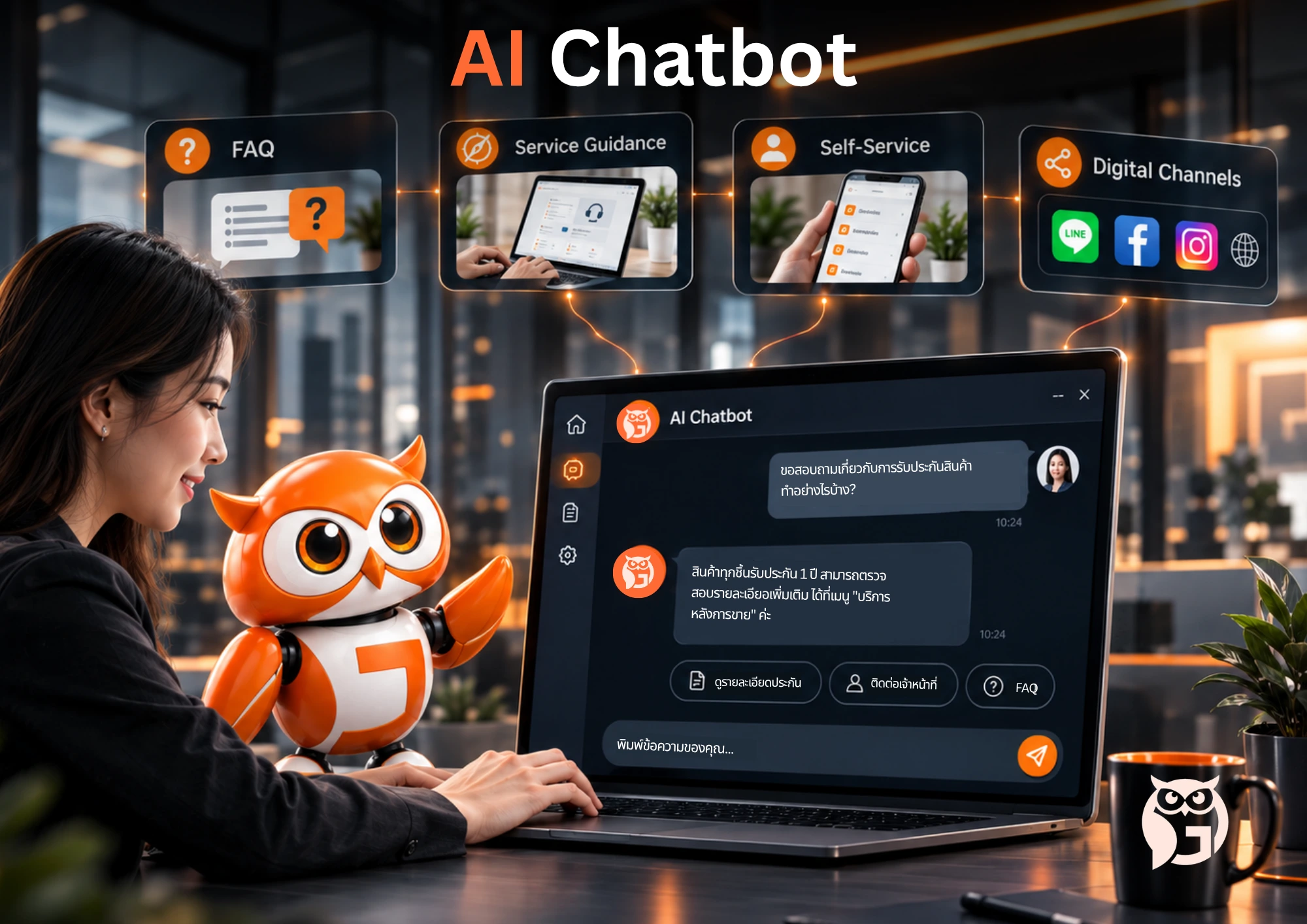 AI Chatbot — เริ่มจากการตอบและบริการอัตโนมัติ